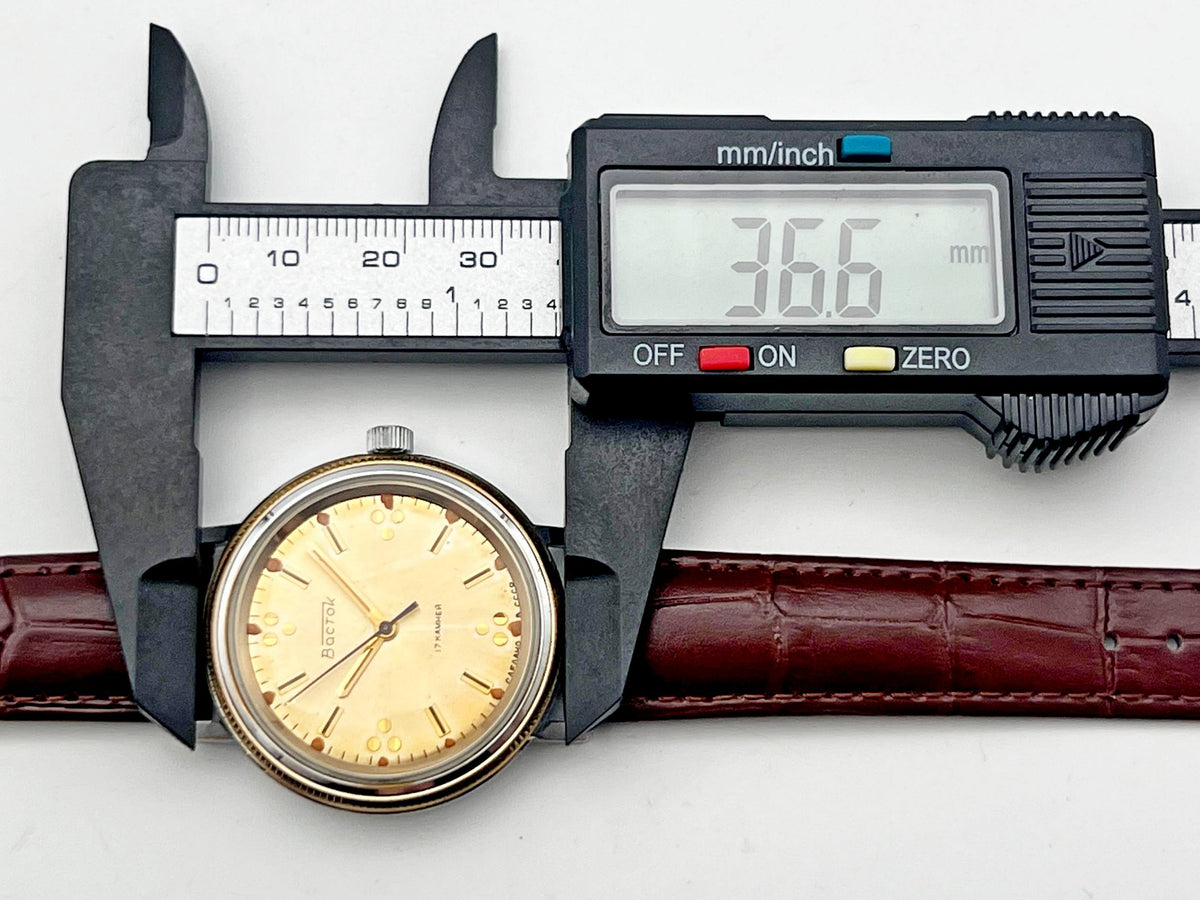 Vintage WOSTOK 2409 Soviet Mechanical Watch VOSTOK | Rare Dial 17 Jewels USSR Dress Men's Wristwatch