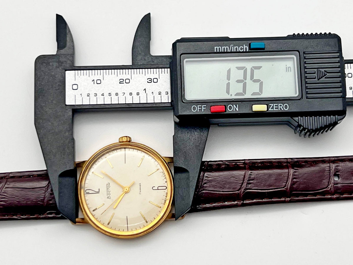 Vintage WOSTOK 2409 AU 20 Gilt Soviet Mechanical Wristwatch | Vostok USSR Watch
