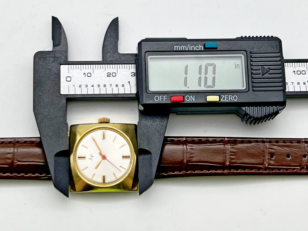 Vintage LUCH 2209 AU 20 Square Soviet Mechanical Watch | Gilding  Wristwatch USSR Watch