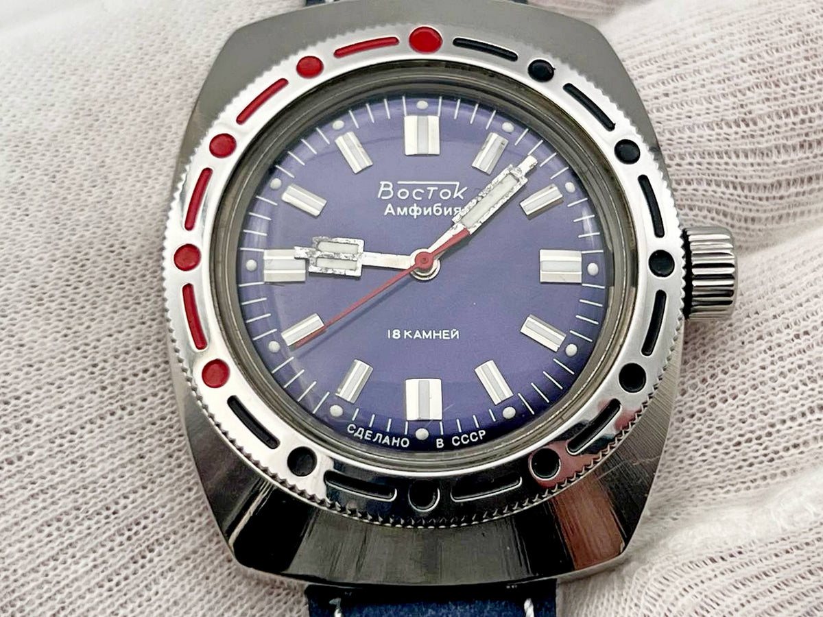 Vintage WOSTOK 2209 Barrel Amphibian Soviet Mechanical Watch | Vostok USSR Watch