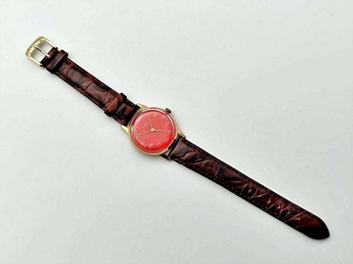 Vintage Zarya AU Soviet Mechanical Watch | Gilding Wristwatch USSR Watch