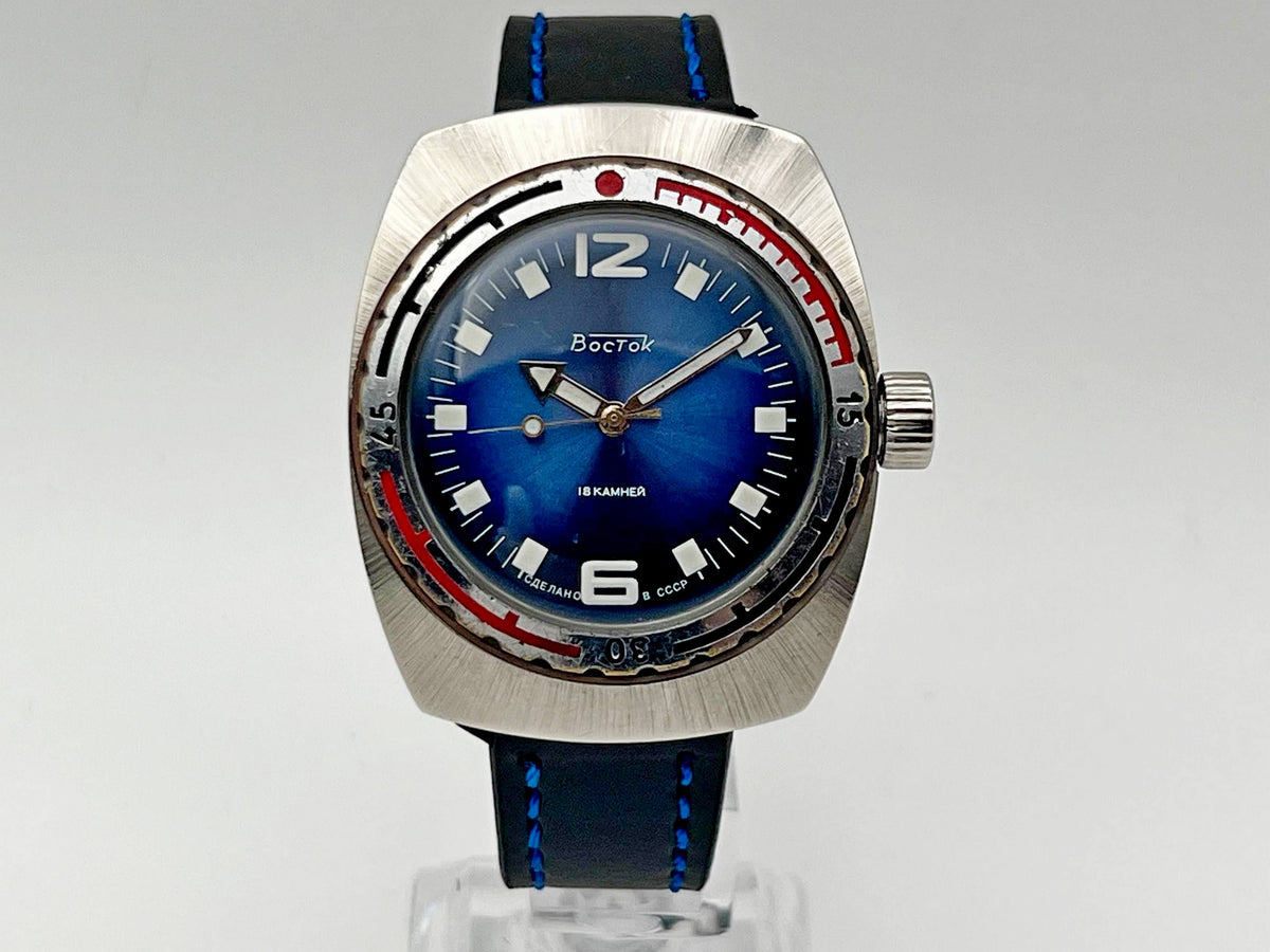Vintage WOSTOK 2209 Barrel Amphibian Soviet Mechanical Watch | Vostok USSR Watch