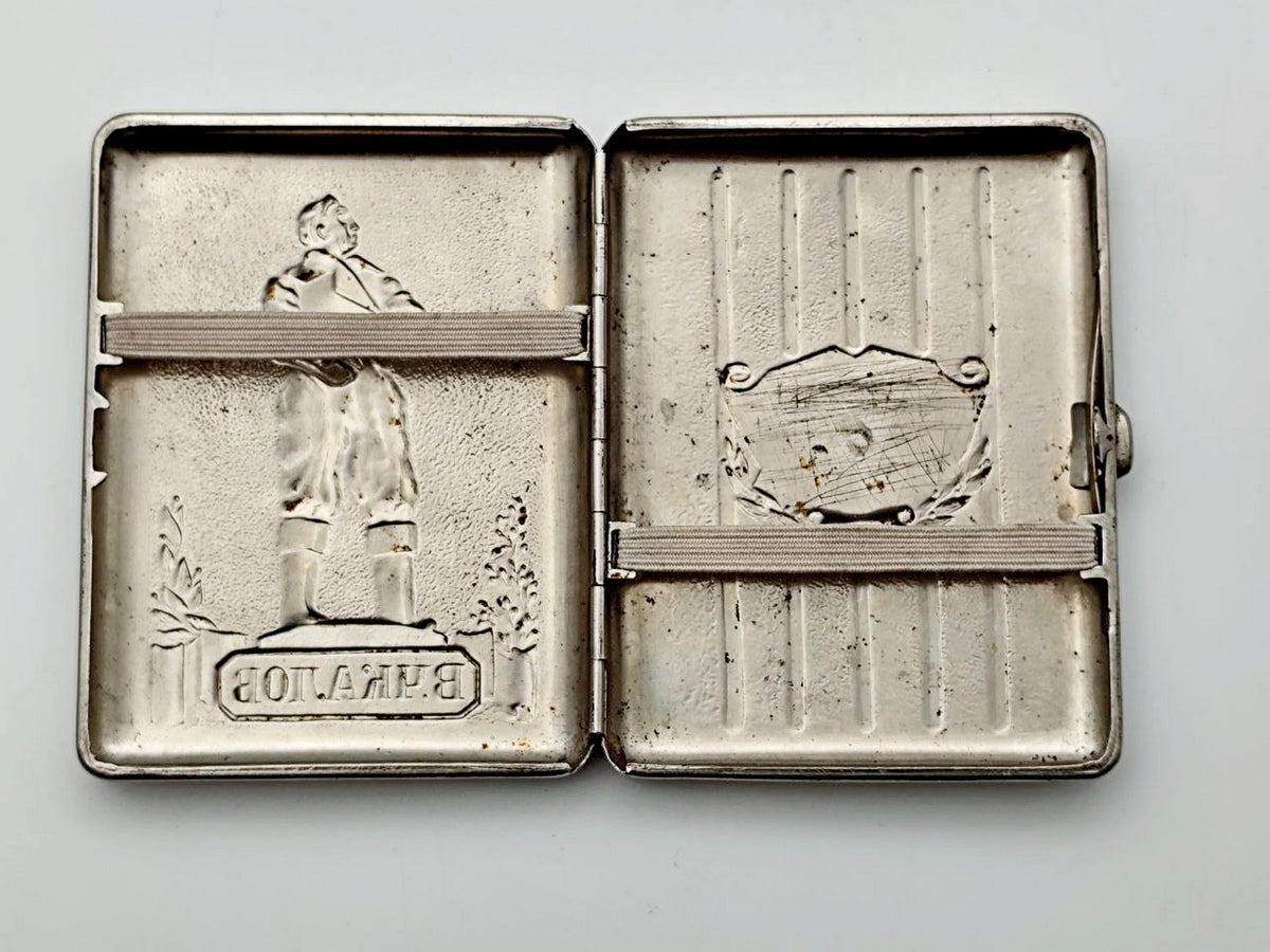 Cigarette Case Valery Chkalov Vintage Soviet | Pilot Hero Aviation Monument Tobacciana USSR
