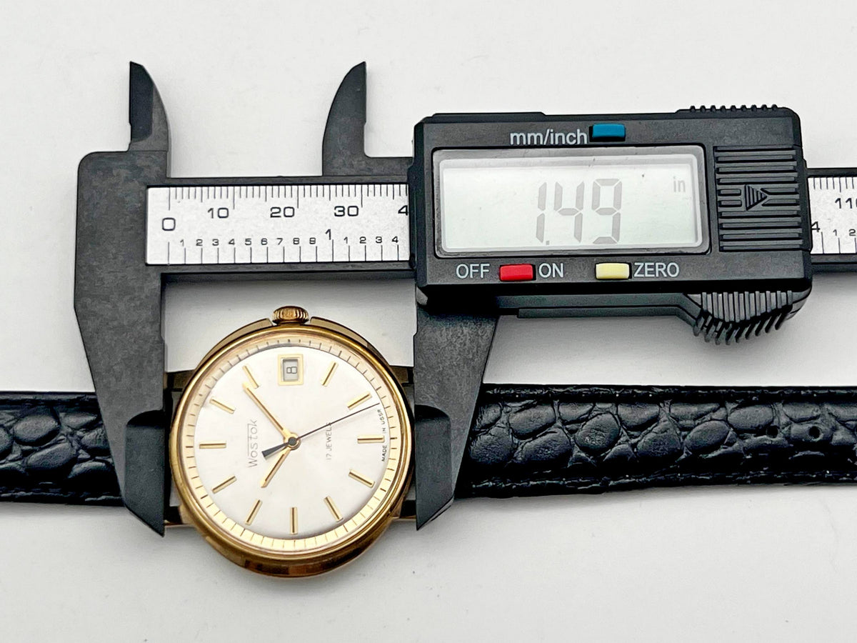 Vintage WOSTOK 2414 AU Gilt Soviet Mechanical Wristwatch | Vostok USSR Watch