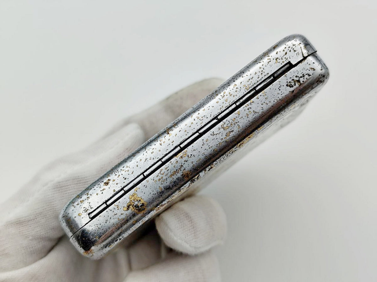 Vintage Soviet Cigarette Case In Memory of a Beloved Friend | Gorky 1946 Engraved Tobacciana USSR