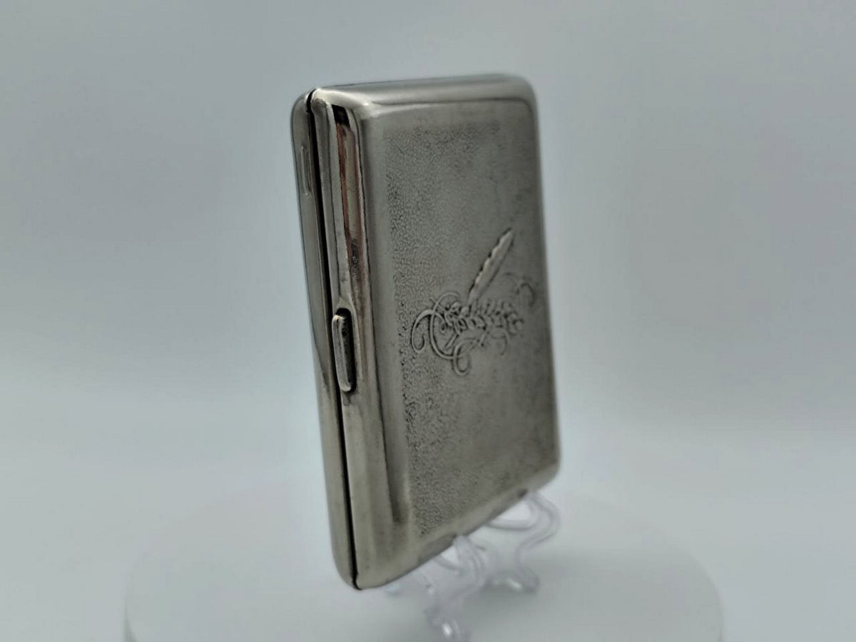 Vintage Nikolai Gogol Cigarette Case | 100th Anniversary Centenary Relief Pocket Box Soviet Tobacciana USSR