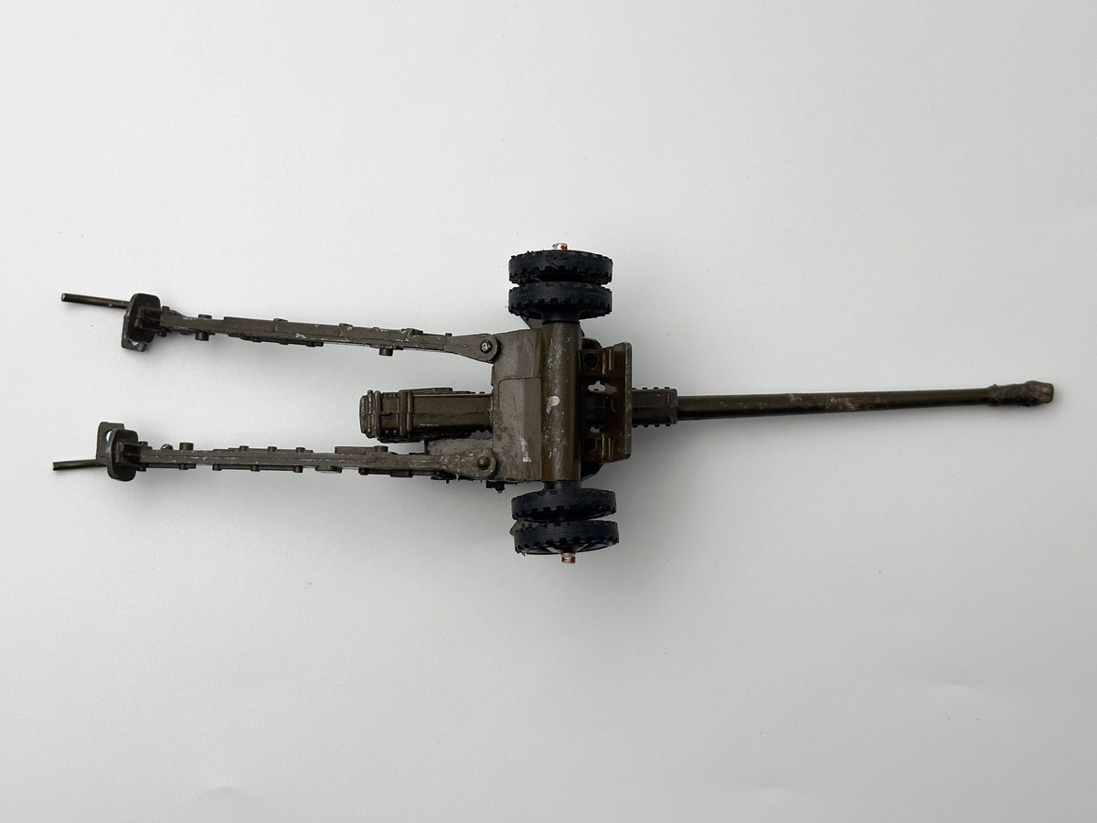 Vintage Soviet Diecast Metal 100mm Anti-Tank Field Gun BS-3 Toy Model USSR 1:43 | Arsenal Plant Leningrad