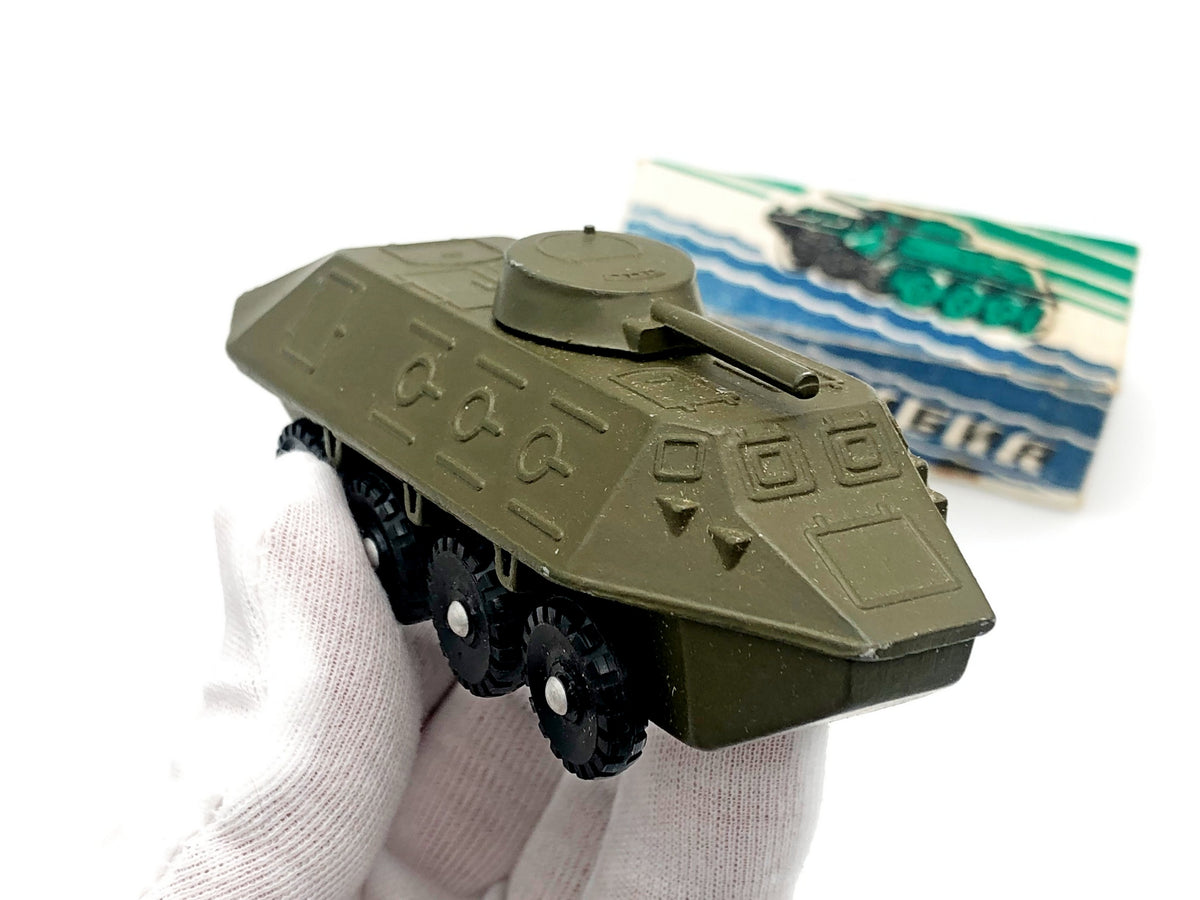Vintage Soviet BTR-60 Armored Personnel Carrier | USSR Diecast Military Toy Car