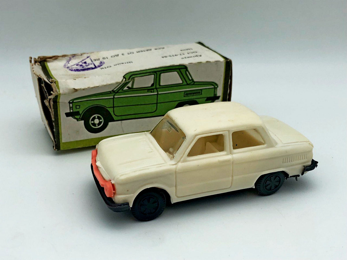 Vintage ZAZ-968 Zaporozhets Toy Car with Box | USSR Plastic Collectible Miniature