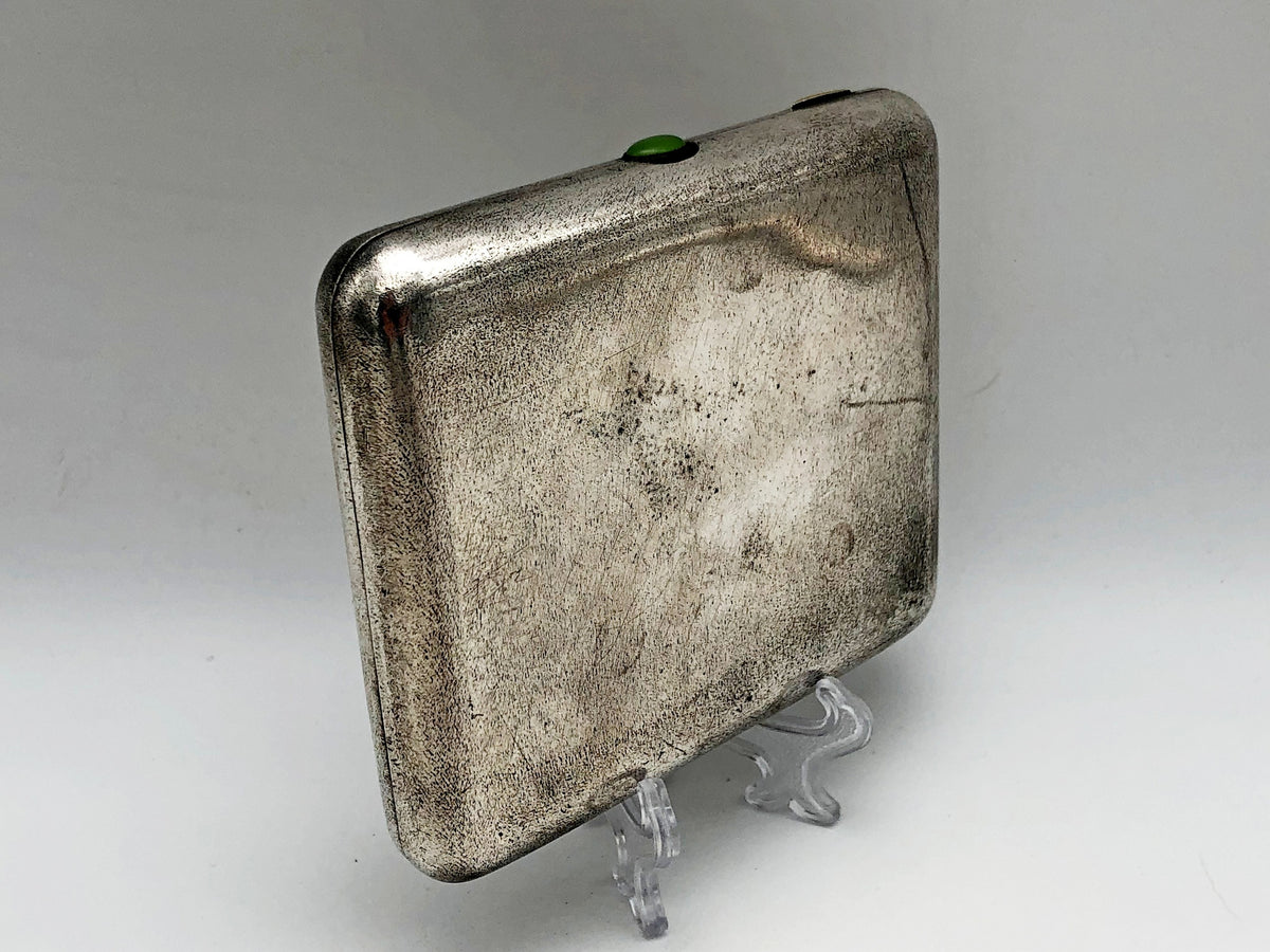 Cigarette Case Hunters at a Rest Vintage Soviet | Perov Artel Pobeda Moscow Melchior Tobacciana USSR
