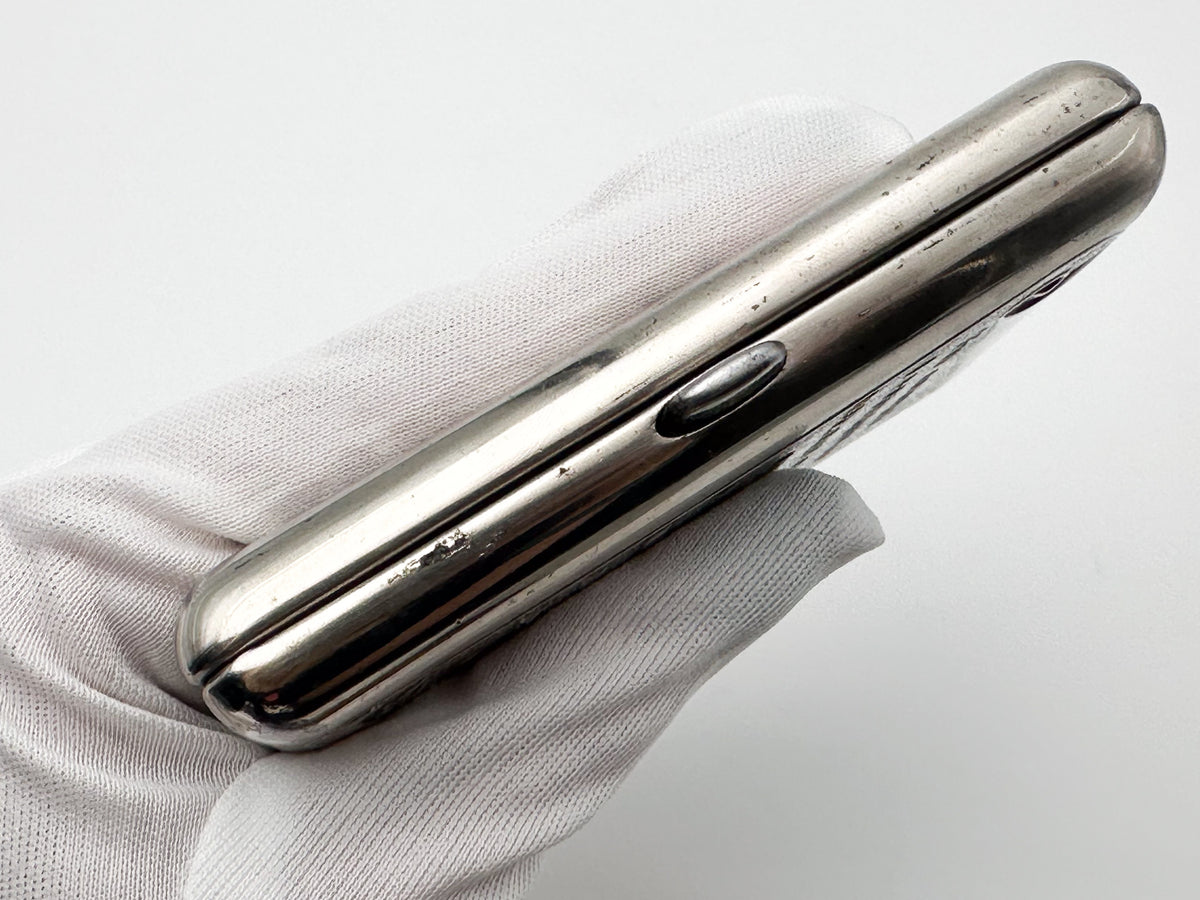 Vintage Cigarette Case Maxim Gorky Monument |  Metal Pocket Box Soviet Tobacciana USSR