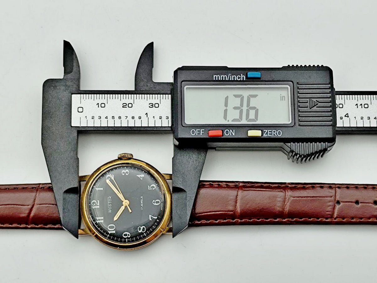 Vintage WOSTOK 2409 AU 20 Gilt Soviet Mechanical Wristwatch | Vostok USSR Watch