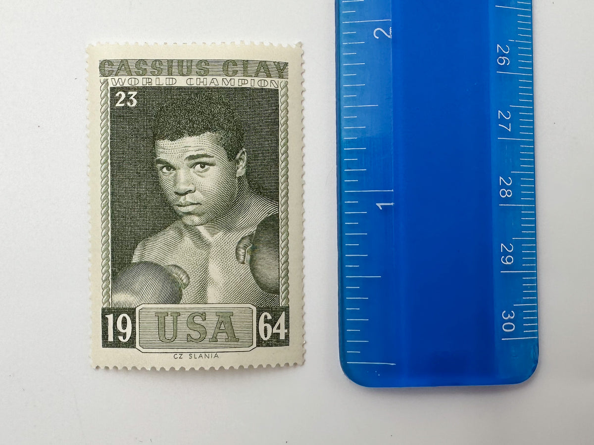 intage World Heavyweight Boxing Champions Cinderella Stamps | Muhammad Ali Joe Louis Joe Frazier Rocky Marciano Set of 23 MH