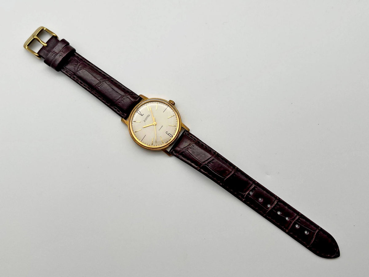 Vintage WOSTOK 2409 AU 20 Gilt Soviet Mechanical Wristwatch | Vostok USSR Watch