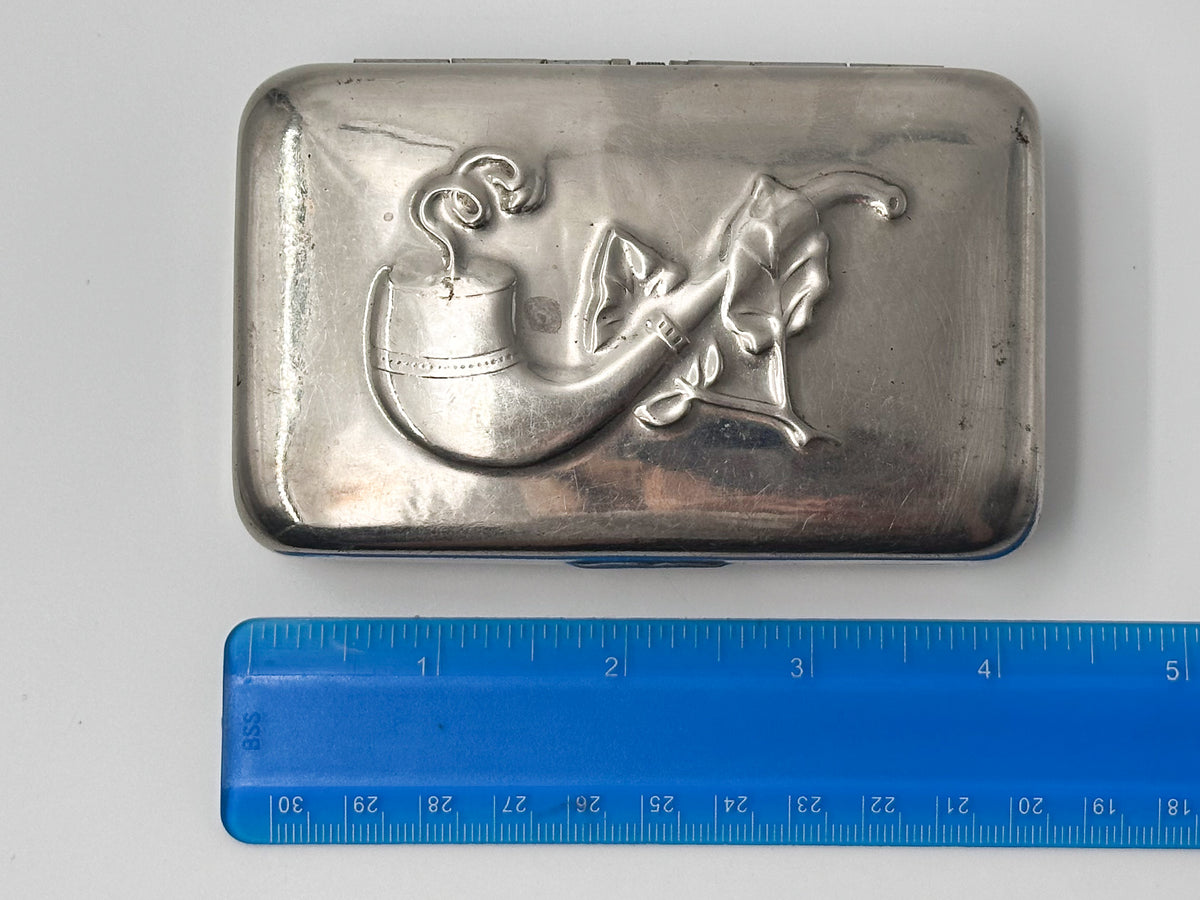 Vintage Snuffbox Smoking Pipe | Cigarette Case Odessa Pobeda Artel Pocket Box Soviet Tobacciana USSR