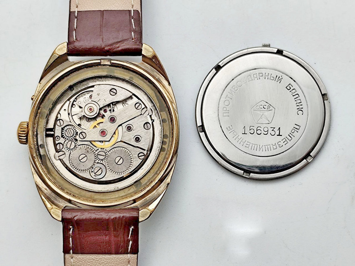 Vintage SLAVA 2428 AU10 Soviet Mechanical Watch | Gilding  Wristwatch USSR Watch