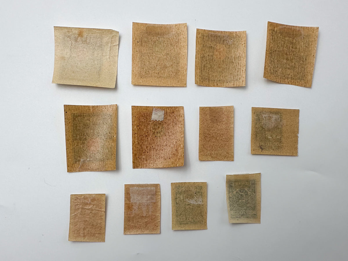 1919–1920 South Russia Postage Stamps Collection | Vintage Civil War Set of 12 MH