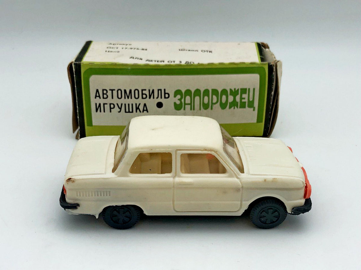 Vintage ZAZ-968 Zaporozhets Toy Car with Box | USSR Plastic Collectible Miniature