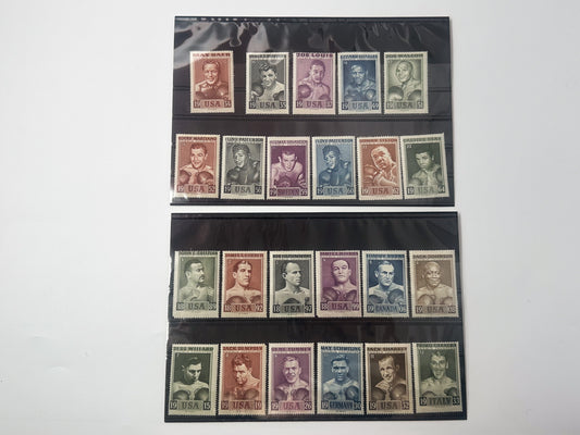intage World Heavyweight Boxing Champions Cinderella Stamps | Muhammad Ali Joe Louis Joe Frazier Rocky Marciano Set of 23 MH