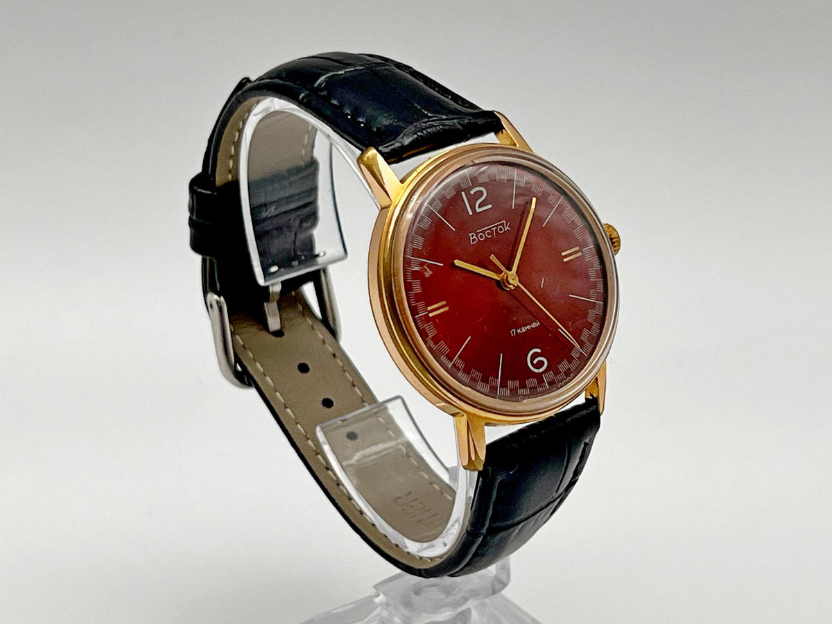 Vintage WOSTOK 2409 AU 20 Gilt Soviet Mechanical Wristwatch | Vostok USSR Watch