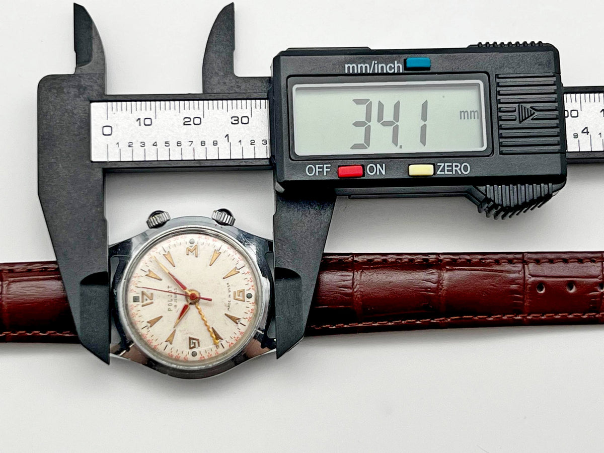 Vintage POLJOT 2612.1 Alarm Soviet Mechanical Watch |  Wristwatch USSR Watch