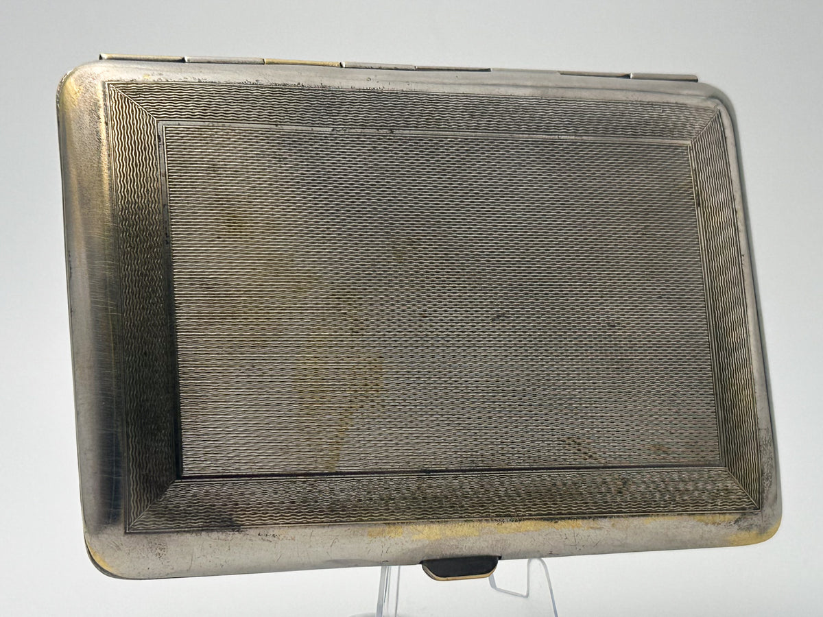 Vintage "30 Years Guarding the USSR" Soviet Cigarette Case | 1948 Anniversary Soldier Kremlin Metal Tobacciana