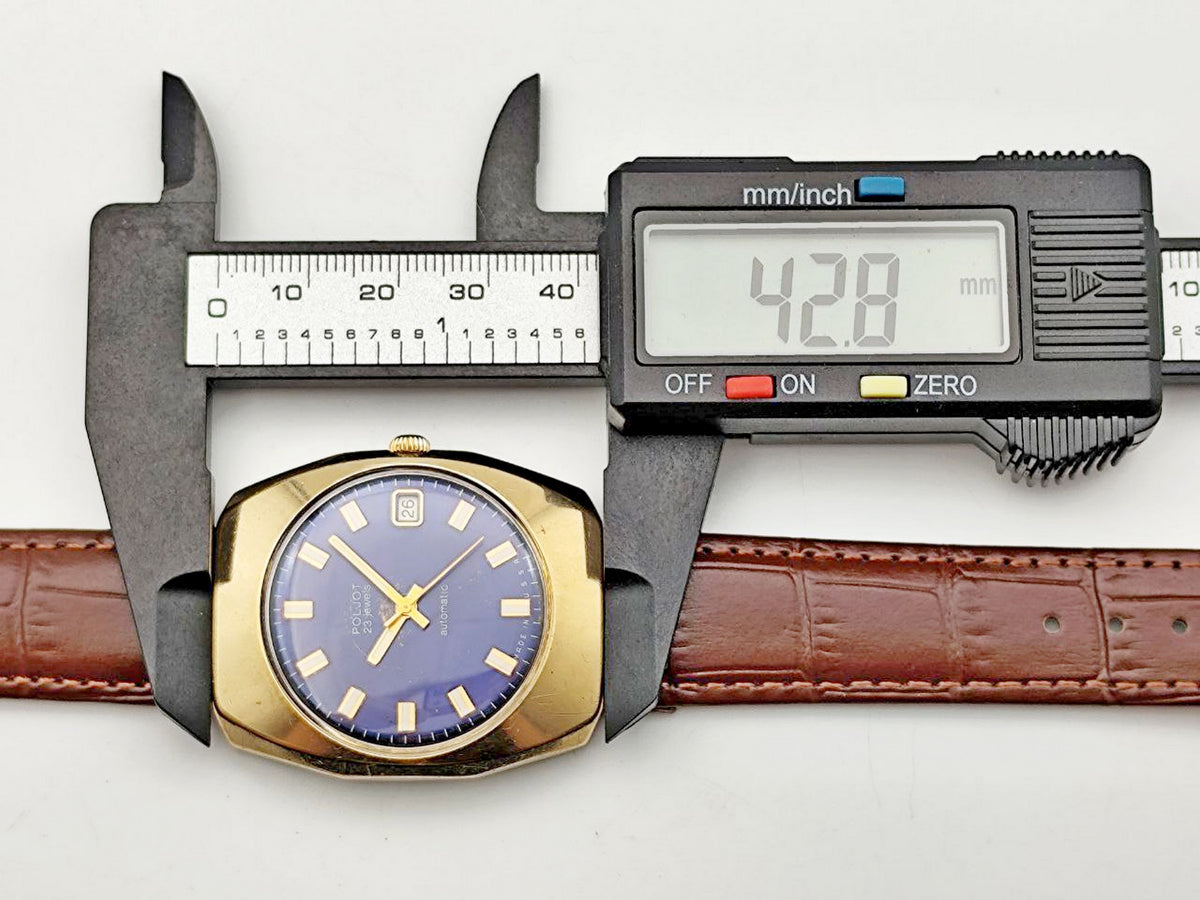 Vintage POLJOT 2616 Automatic AU10 Soviet Mechanical Watch | Gilding  Wristwatch USSR Watch