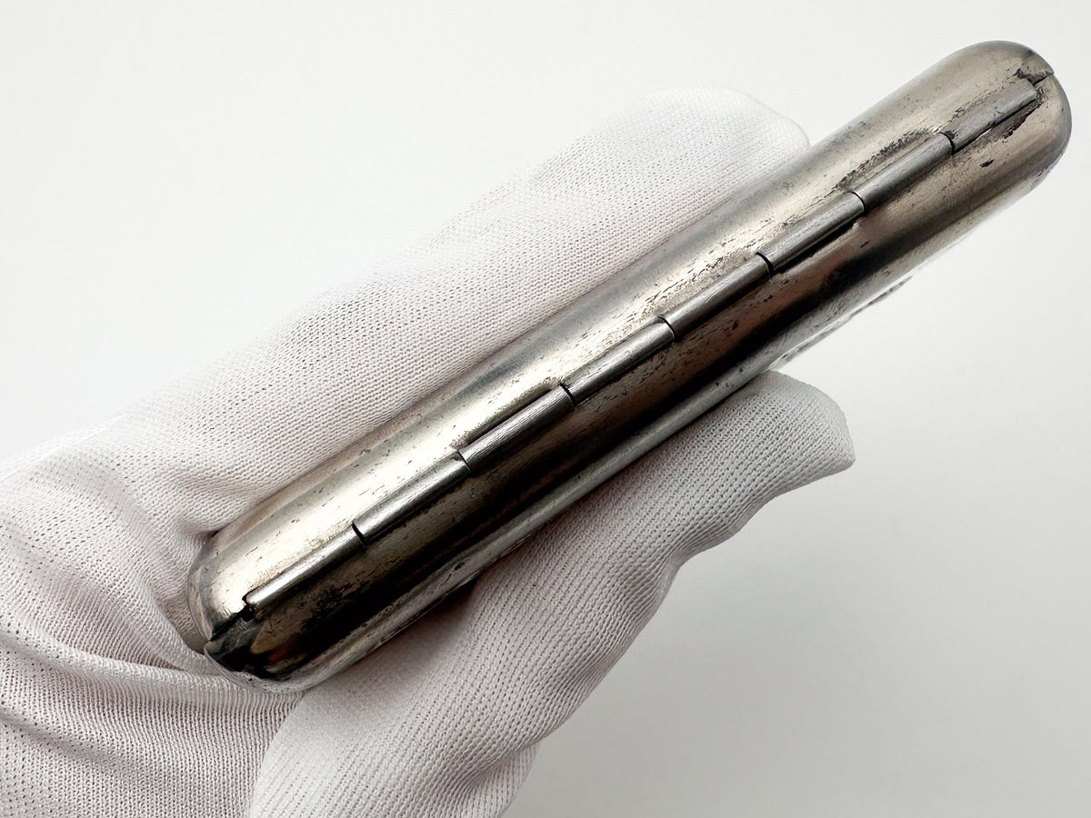 Vintage Cigarette Case Maxim Gorky Monument |  Metal Pocket Box Soviet Tobacciana USSR
