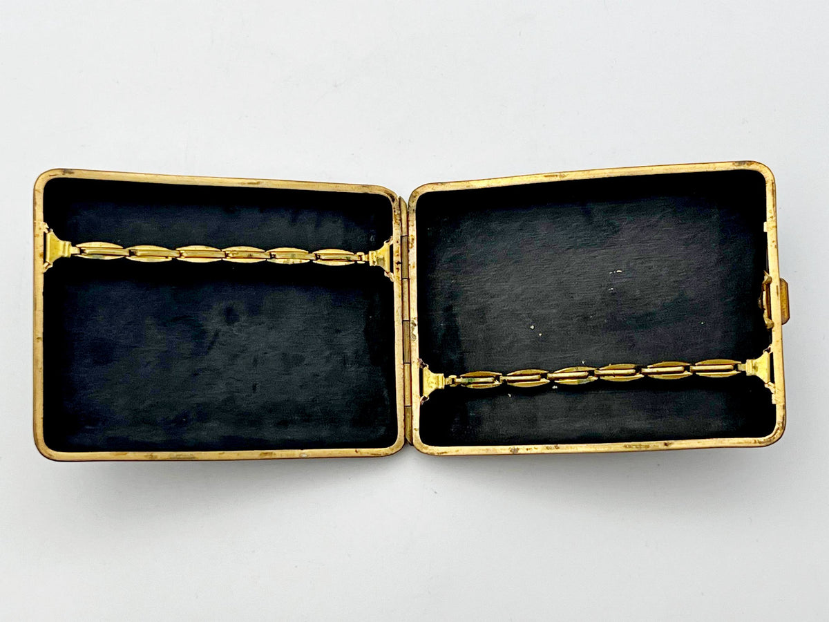 Cigarette Case Japanese Mount Fuji Vintage Smoking Box Collectible Tobacciana