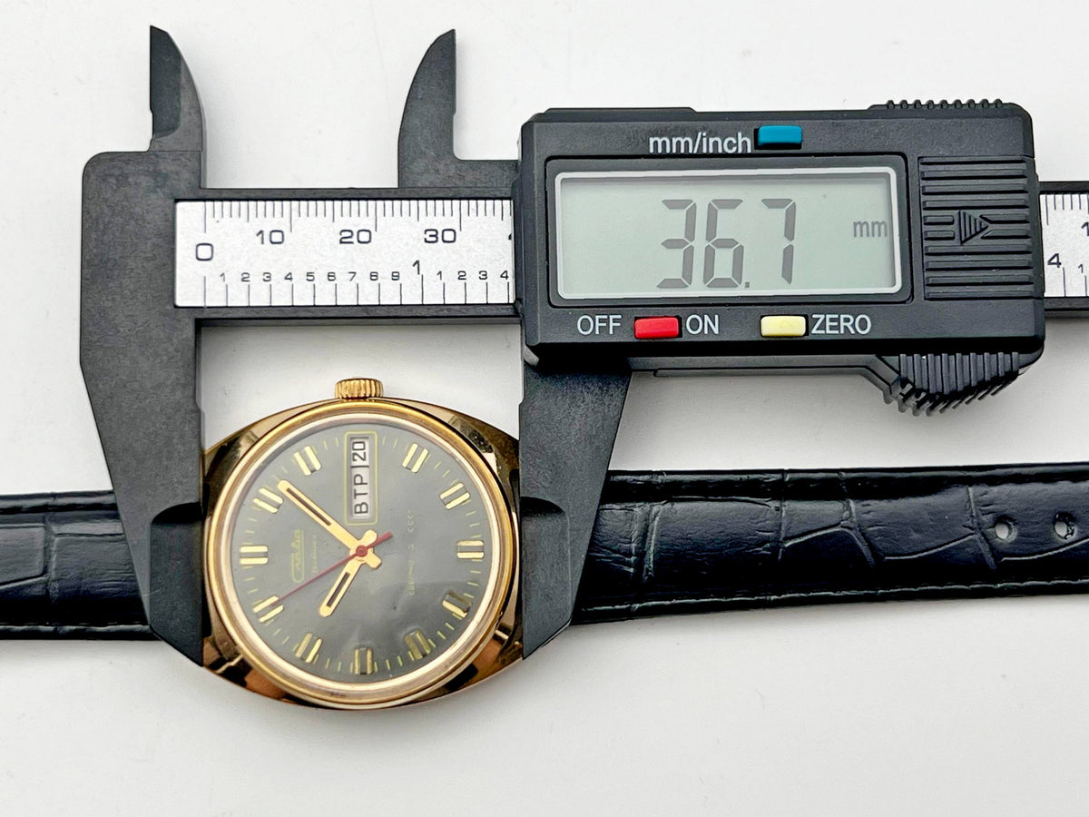 Vintage SLAVA 2428 AU 5 Soviet Mechanical Watch | Gilding  Wristwatch USSR Watch